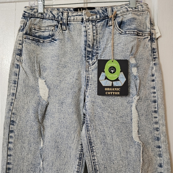 Indigo Rein Junior's High Rise Straight Leg Above Ankle Jeans Size 11/29 NWT - Picture 3 of 8